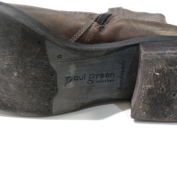 Paul Green Mûnchen Handmade Leather Western Brown Boots - Picture 7 of 7